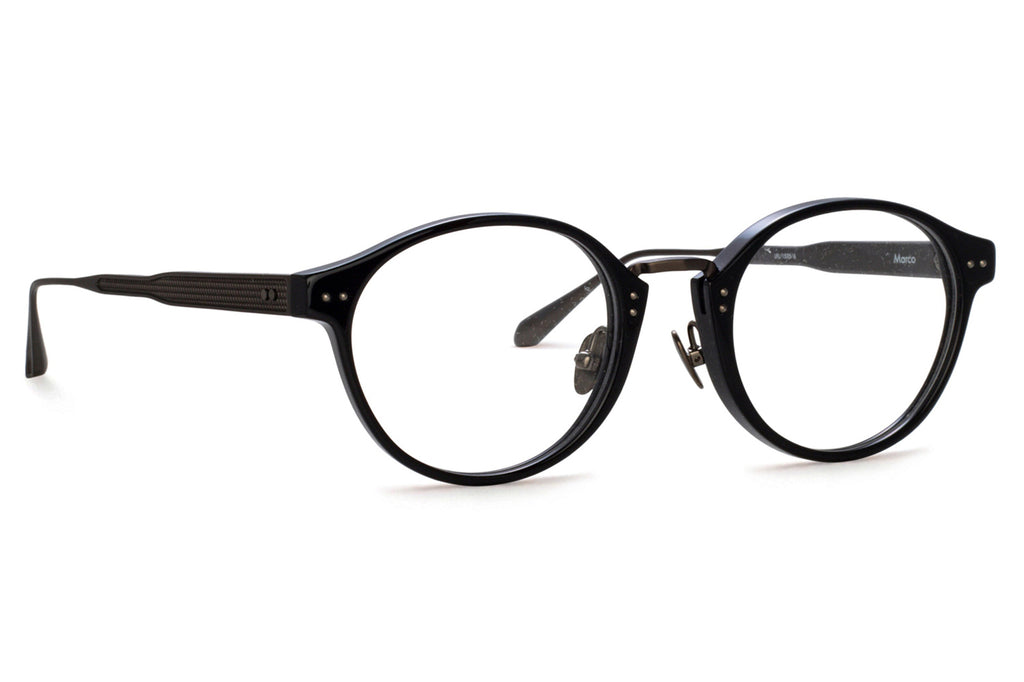 Linda Farrow - Marco Eyeglasses Black/Matte Nickel (C6)