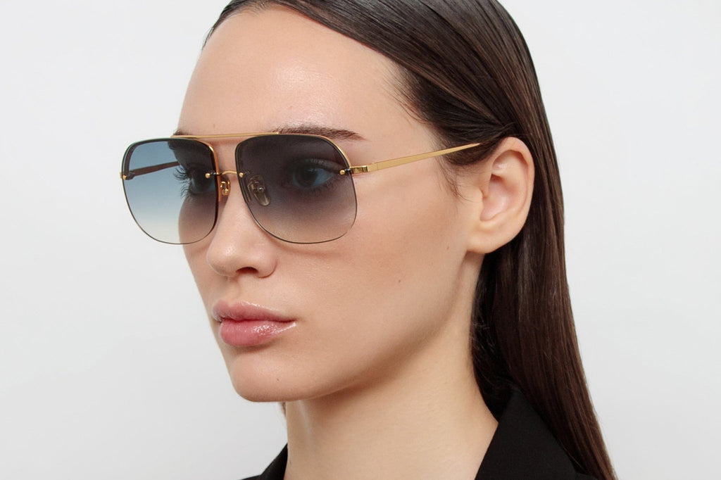 Linda Farrow - Seren Sunglasses Yellow Gold (C2)