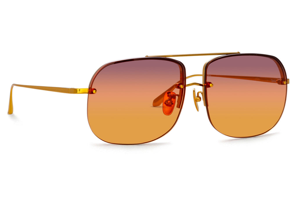 Linda Farrow - Seren Sunglasses Yellow Gold (C4)