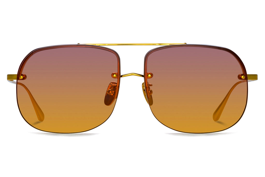 Linda Farrow - Seren Sunglasses Yellow Gold (C4)