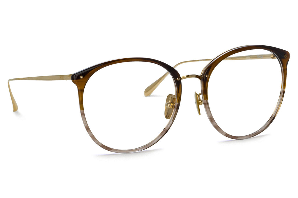 Linda Farrow - Kings Eyeglasses Caramel Horn (C39)