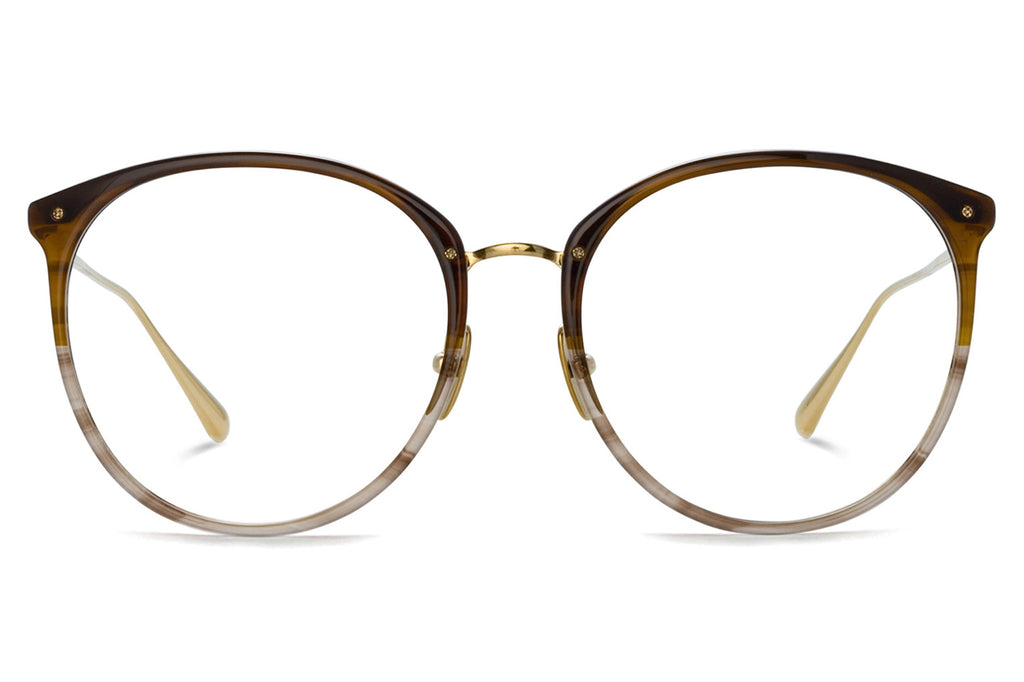 Linda Farrow - Kings Eyeglasses Caramel Horn (C39)