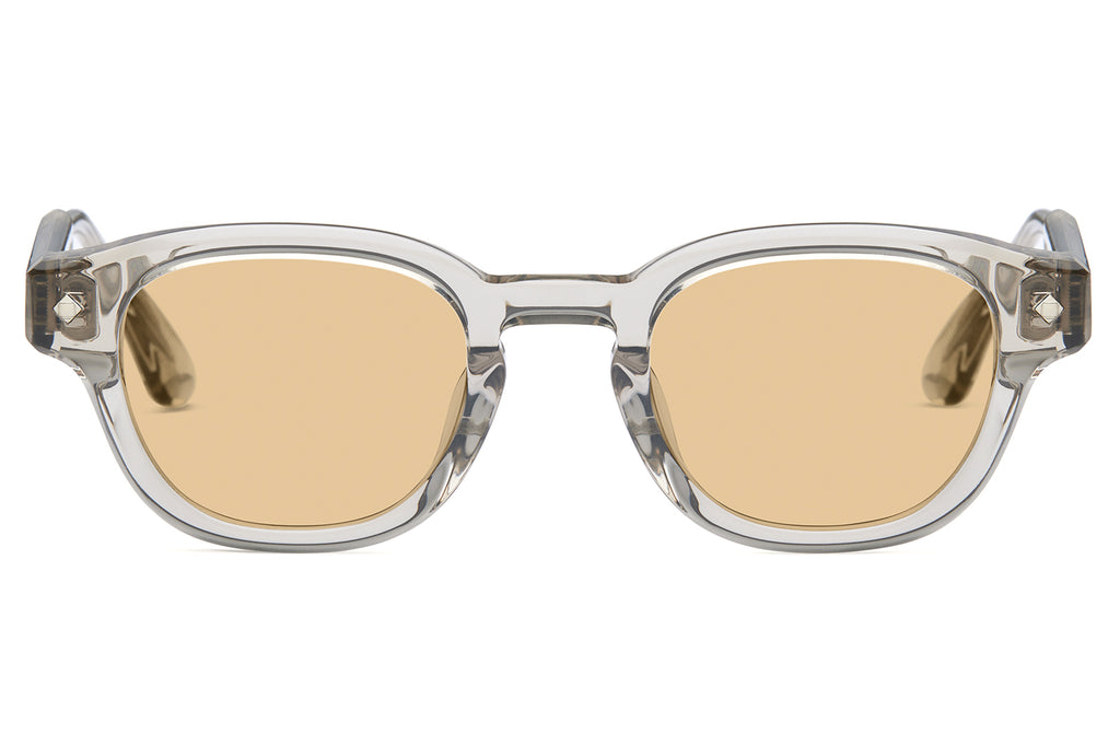 Lunetterie Générale - Apéro Au Soleil Sunglasses Beige Crystal & Palladium with Solid Bronze Lenses