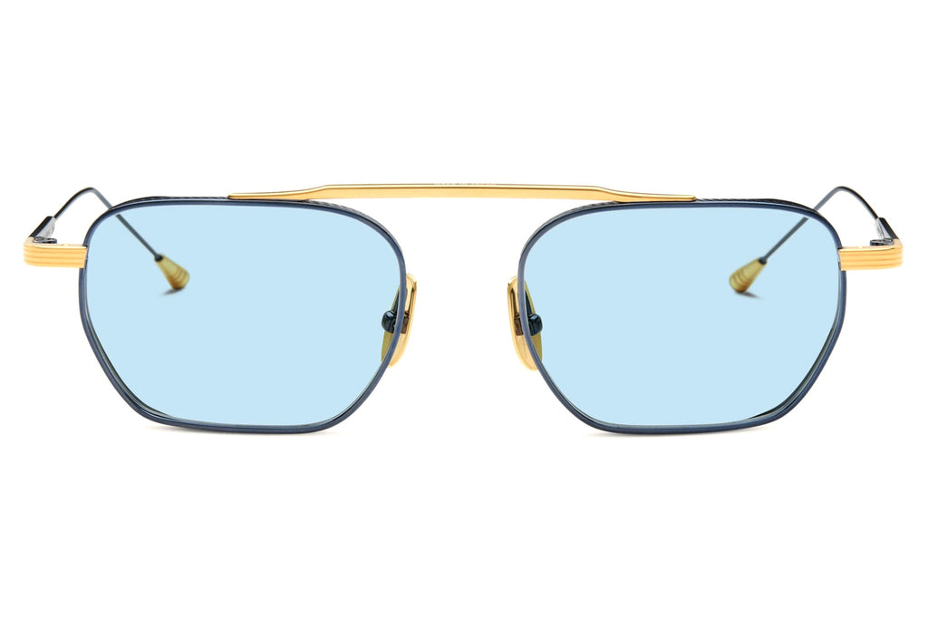 Lunetterie Générale - Concorde Sunglasses 20K Gold & Blue with Solid Blue Lenses