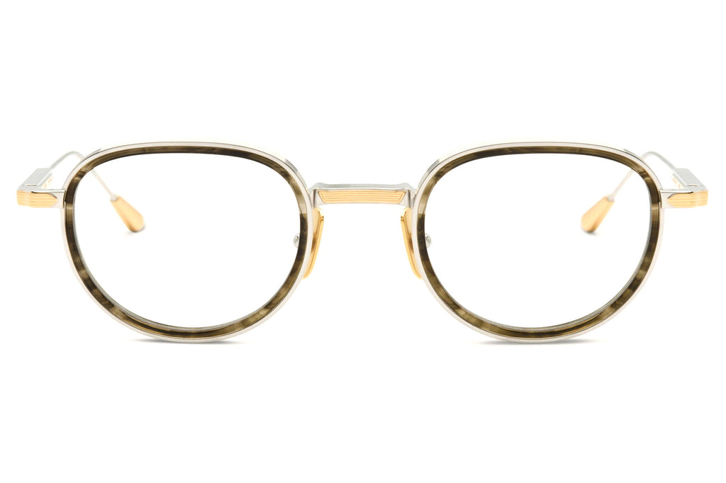 Lunetterie Générale - Panache Eyeglasses Palladium and 18K Gold & Olive