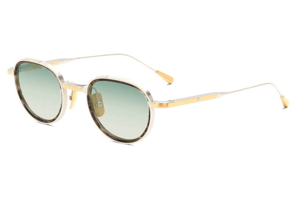 Lunetterie Générale - Panache Sunglasses Palladium and 18K Gold & Olive