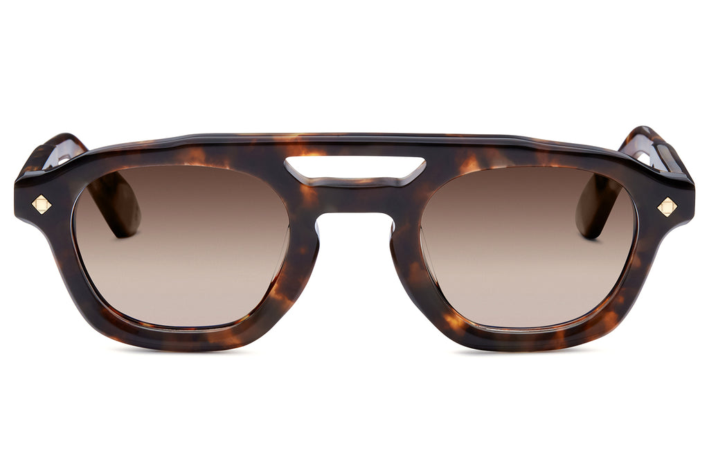 Lunetterie Générale - Pièce de Résistance Sunglasses Medium Tortoise & 24k Gold with Gradient Brown