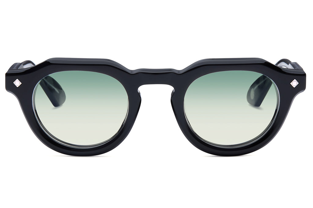 Lunetterie Générale - Hello Roméo Sunglasses Black & Palladium with Gradient Blue Green Lenses