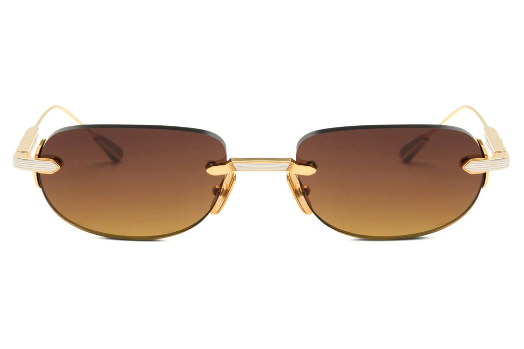 Lunetterie Générale - St-Tropez Sunglasses 18K Gold & Palladium with Gradient Sand Lenses