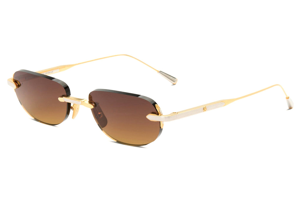 Lunetterie Générale - St-Tropez Sunglasses 18K Gold & Palladium with Gradient Sand Lenses