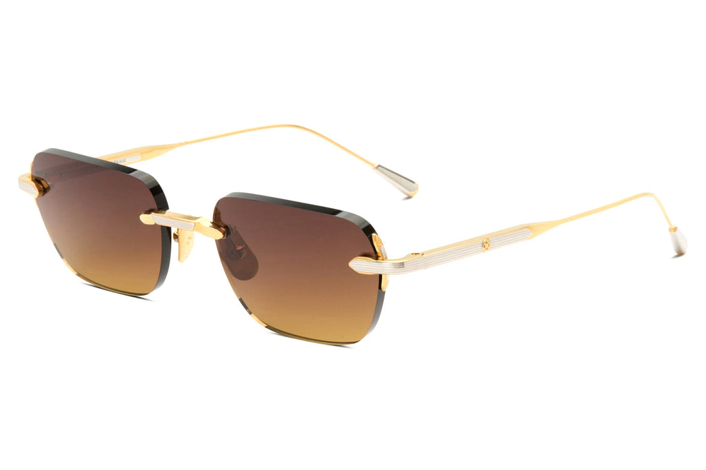 Lunetterie Générale - Wabi-Sabi Sunglasses 18K Gold & Palladium with Gradient Sand Lenses