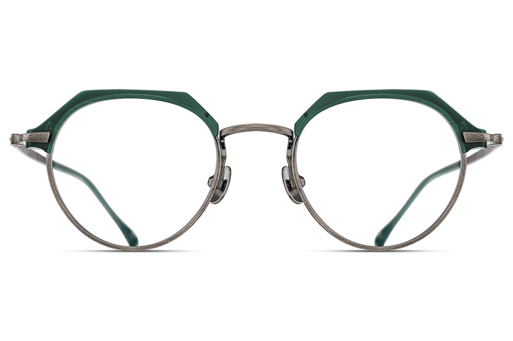 Matsuda - M2064 Eyeglasses Matte Bottle Green - Antique Silver