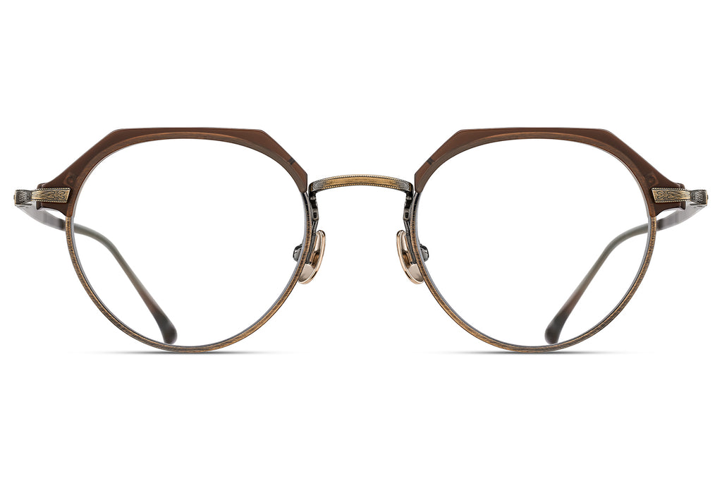 Matsuda - M2064 Eyeglasses Matte Taupe - Antique Gold