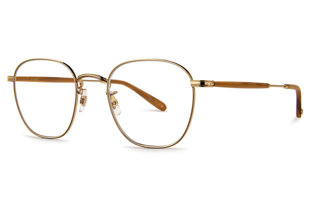 Garrett Leight - Grant M Eyeglasses Gold-Sierra Tortoise