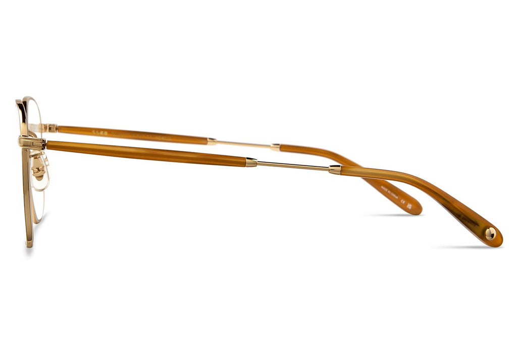 Garrett Leight - Grant M Eyeglasses Gold-Sierra Tortoise