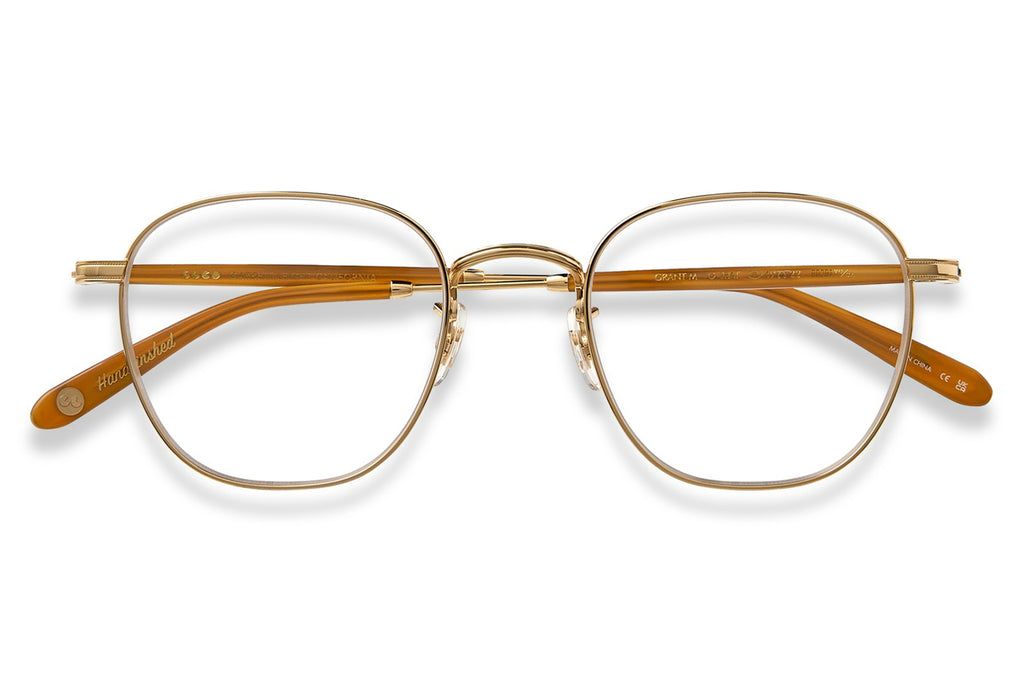 Garrett Leight - Grant M Eyeglasses Gold-Sierra Tortoise