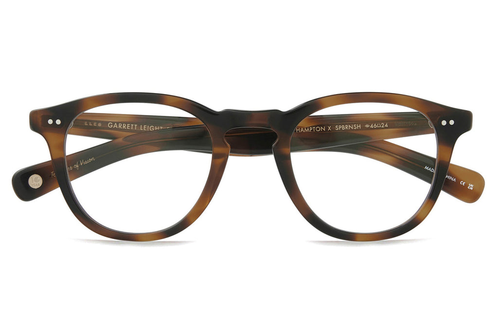 Garrett Leight - Hampton X Eyeglasses Spotted Brown Shell