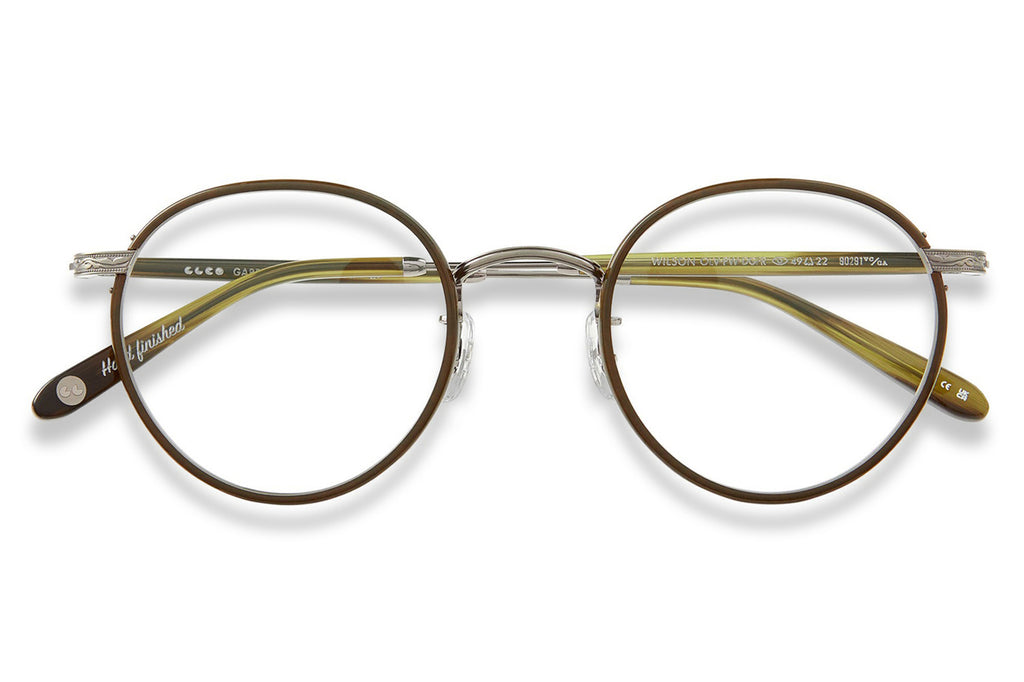 Garrett Leight - Wilson Eyeglasses Olive-Pewter-Douglas Fir