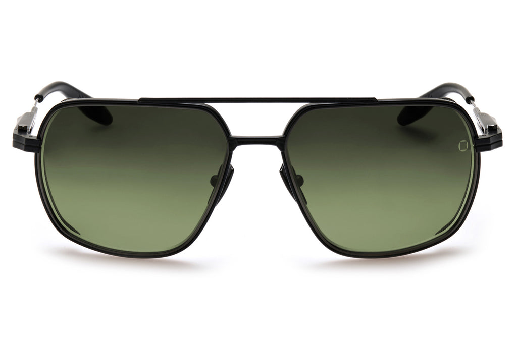 Akoni - Pathfinder Sunglasses Matte Black & Olive with Dark Grey to Olive Lenses