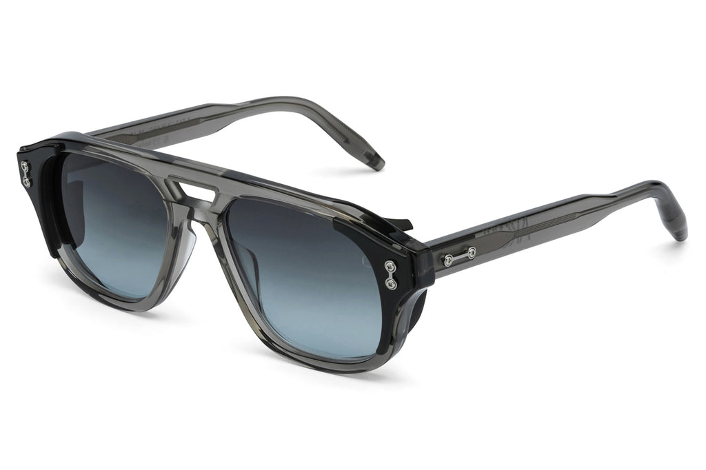 Akoni - Phoenix Sunglasses Crystal Grey & Black Palladium with Grey Gradient Lenses