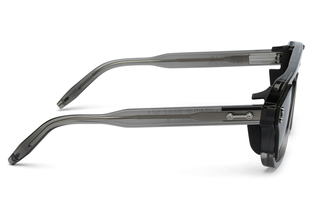 Akoni - Phoenix Sunglasses Crystal Grey & Black Palladium with Grey Gradient Lenses