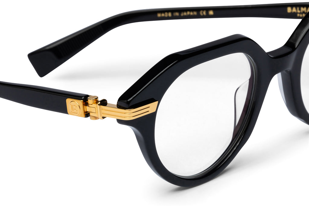 Balmain® Eyewear -Sentinelle-V Eyeglasses Black & 18k Gold