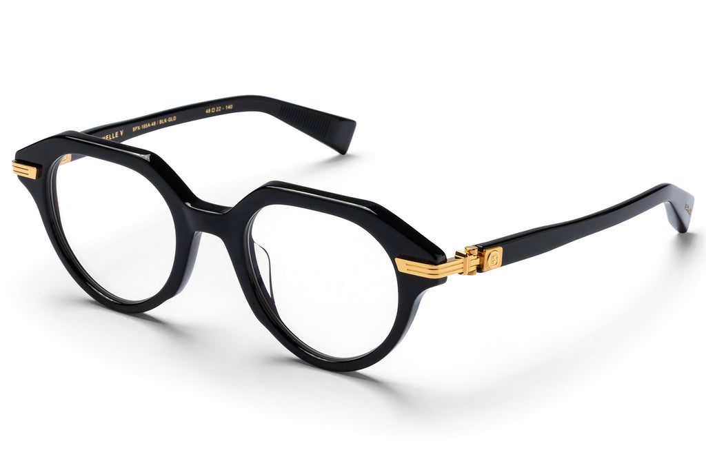 Balmain® Eyewear -Sentinelle-V Eyeglasses Black & 18k Gold