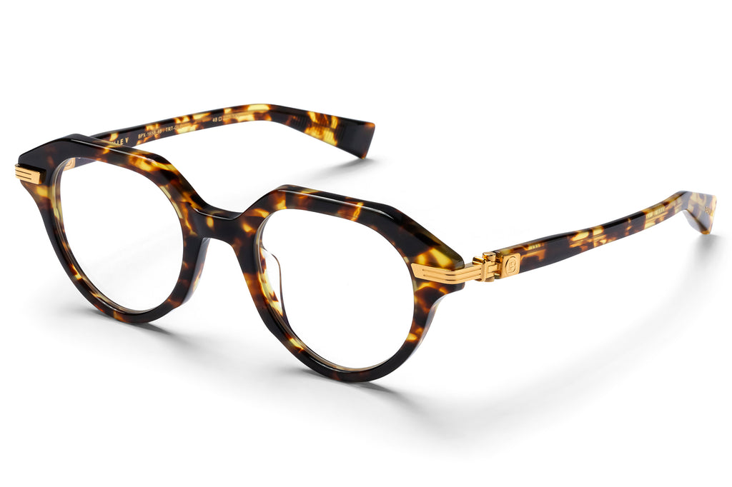 Balmain® Eyewear -Sentinelle-V Eyeglasses Spotted Havana & 18k Gold