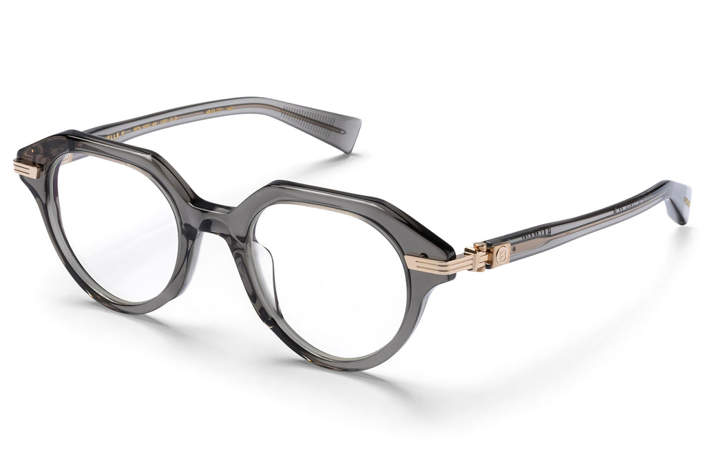 Balmain® Eyewear -Sentinelle-V Eyeglasses Crystal Grey & 12k Gold