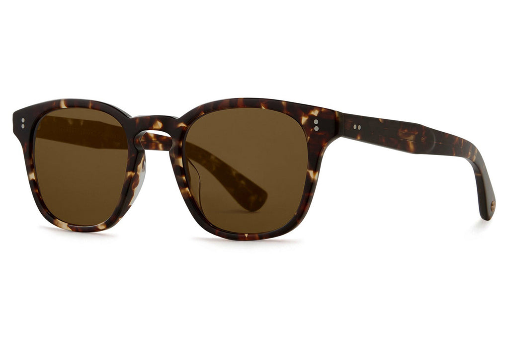 Garrett Leight - Ace II Sunglasses Agate Tortoise with Semi-Flat Pure Coffee Lenses