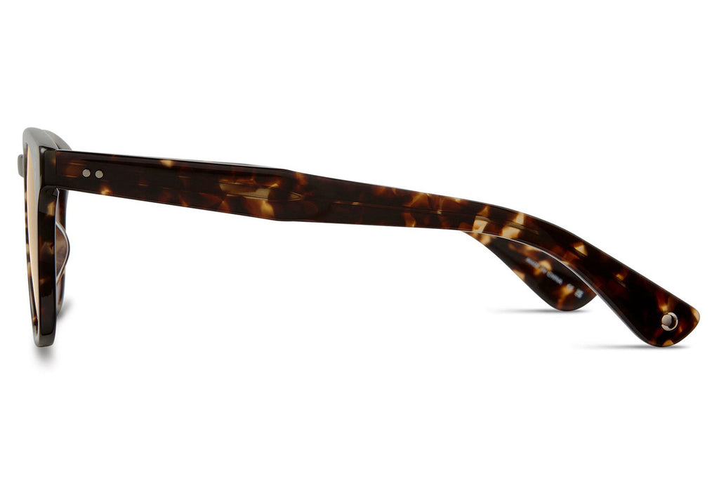 Garrett Leight - Ace II Sunglasses Agate Tortoise with Semi-Flat Pure Coffee Lenses