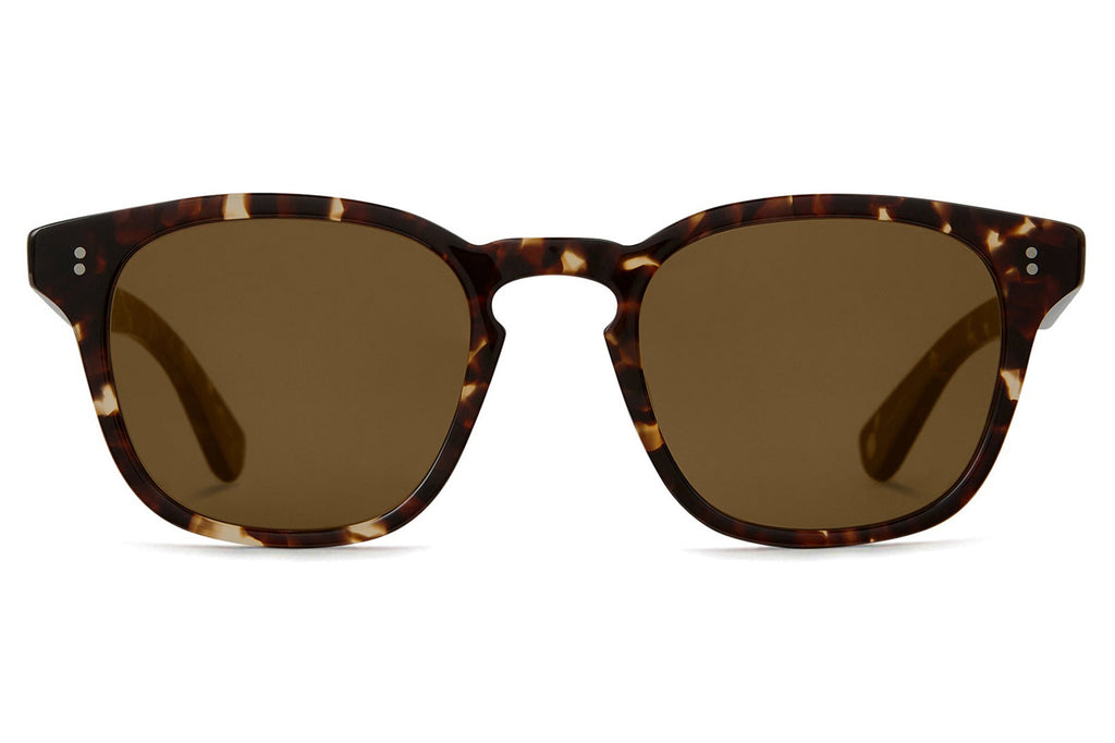 Garrett Leight - Ace II Sunglasses Agate Tortoise with Semi-Flat Pure Coffee Lenses