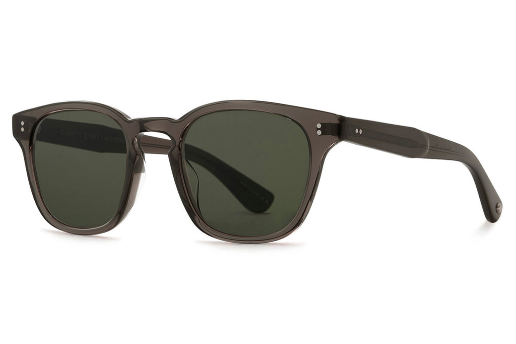 Garrett Leight - Ace II Sunglasses Black Glass with Semi-Flat Pure G15 Lenses