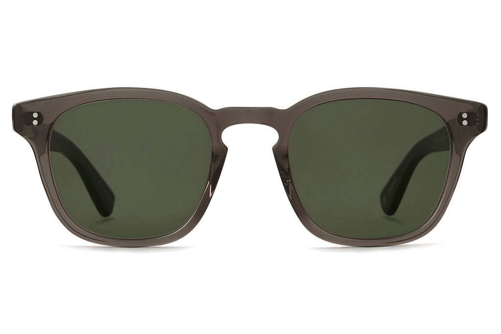 Garrett Leight - Ace II Sunglasses Black Glass with Semi-Flat Pure G15 Lenses