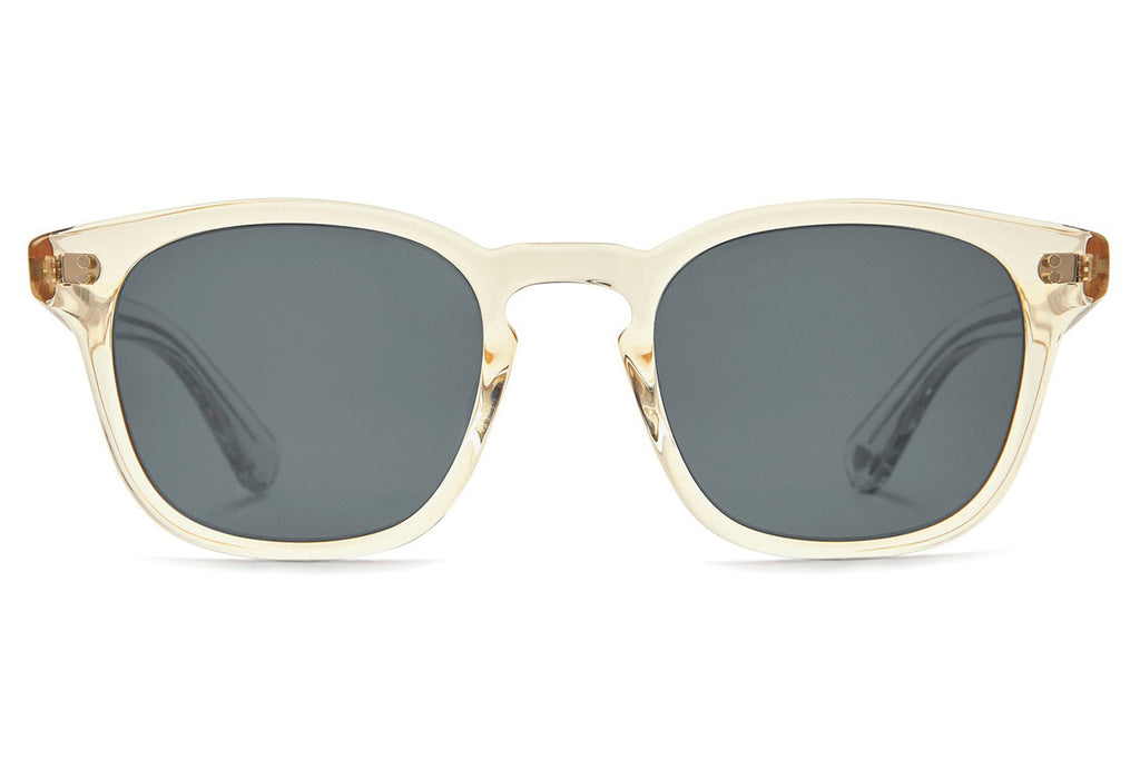 Garrett Leight - Ace II Sunglasses Pure Glass with Semi-Flat Pure Blue Smoke Lenses