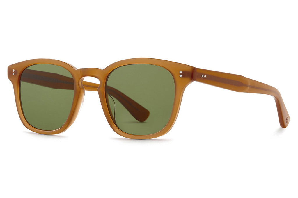 Garrett Leight - Ace II Sunglasses Summer Sun with Semi-Flat Pure Green Lenses