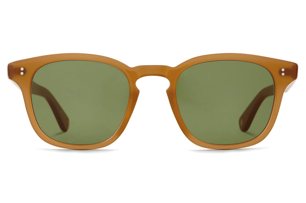 Garrett Leight - Ace II Sunglasses Summer Sun with Semi-Flat Pure Green Lenses