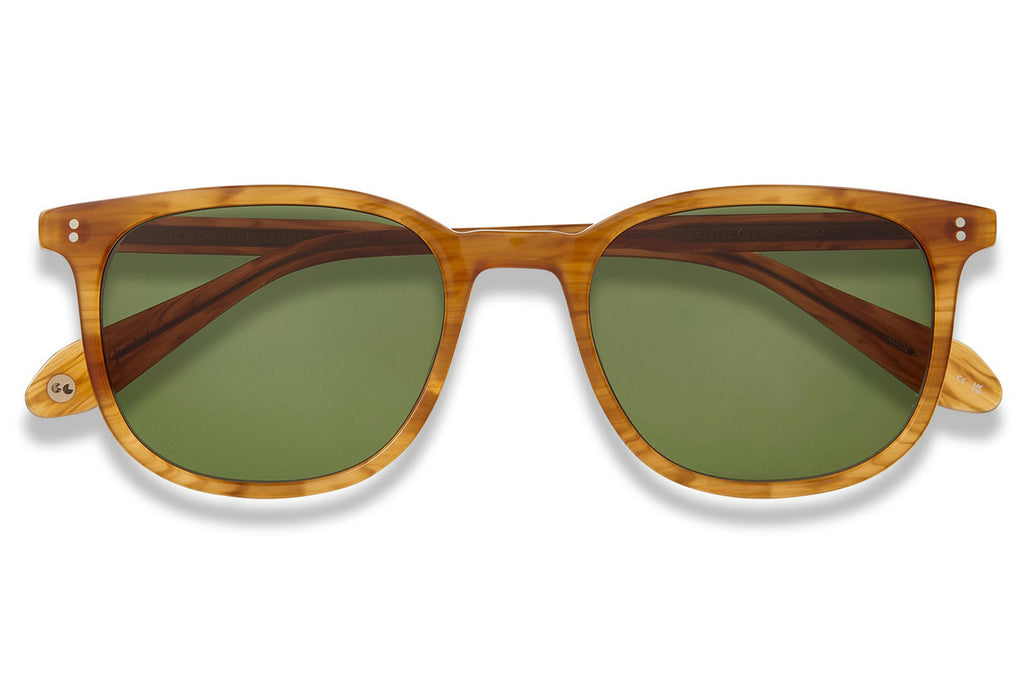 Garrett Leight - Bentley Sunglasses Butterscotch with Green Polar Lenses