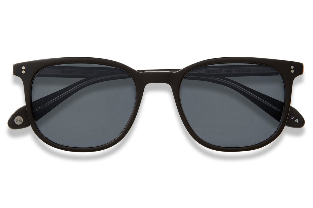 Garrett Leight - Bentley Sunglasses Matte Black with Navy Polar Lenses