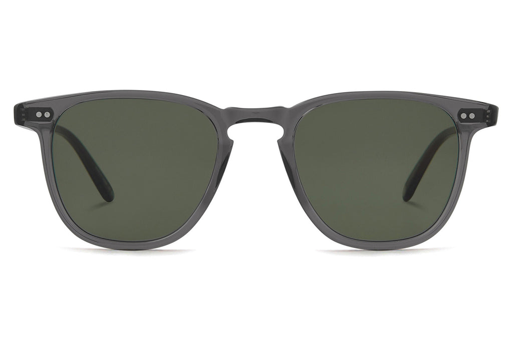 Garrett Leight - Brooks Sunglasses Grey Crystal with Semi-Flat Pure G15 Lenses