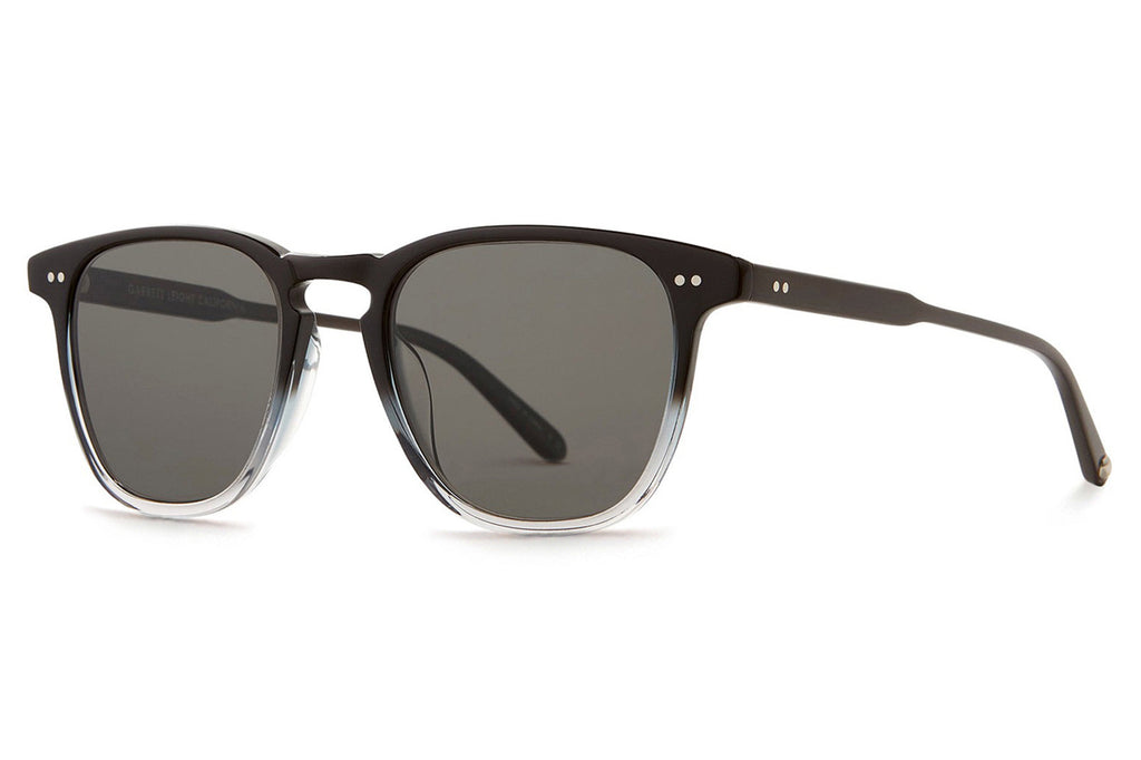 Garrett Leight - Brooks Sunglasses Graphite Fade with Semi-Flat Pure Grey Polar Lenses