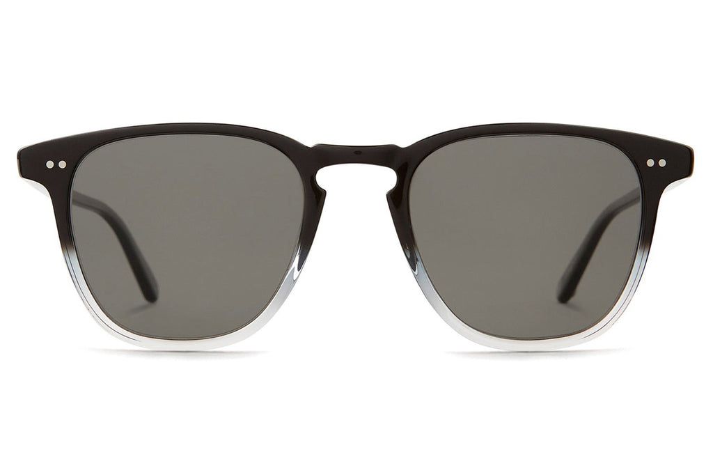 Garrett Leight - Brooks Sunglasses Graphite Fade with Semi-Flat Pure Grey Polar Lenses