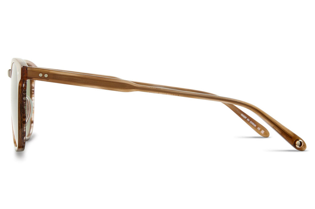 Garrett Leight - Brooks Sunglasses Pacific Teak with Semi-Flat Pure Green Lenses