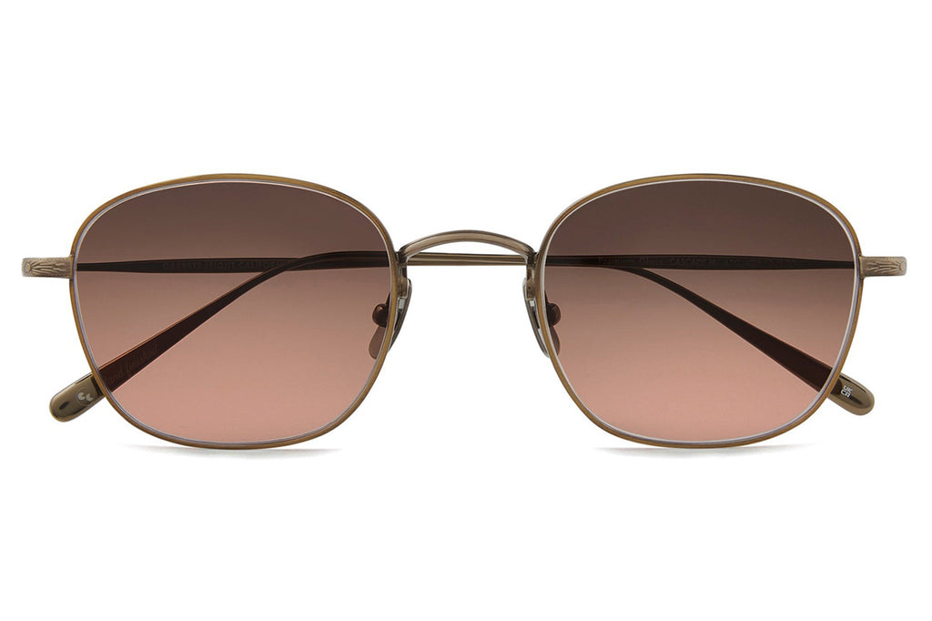 Garrett Leight - Cascade M Sunglasses Antique Gold with Pure Mojave Gradient Lenses