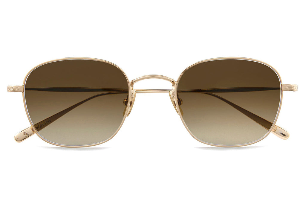 Garrett Leight - Cascade M Sunglasses Gold with Pure Almond Gradient Lenses