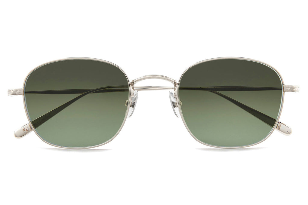 Garrett Leight - Cascade M Sunglasses Silver with Pure Evergreen Gradient Lenses