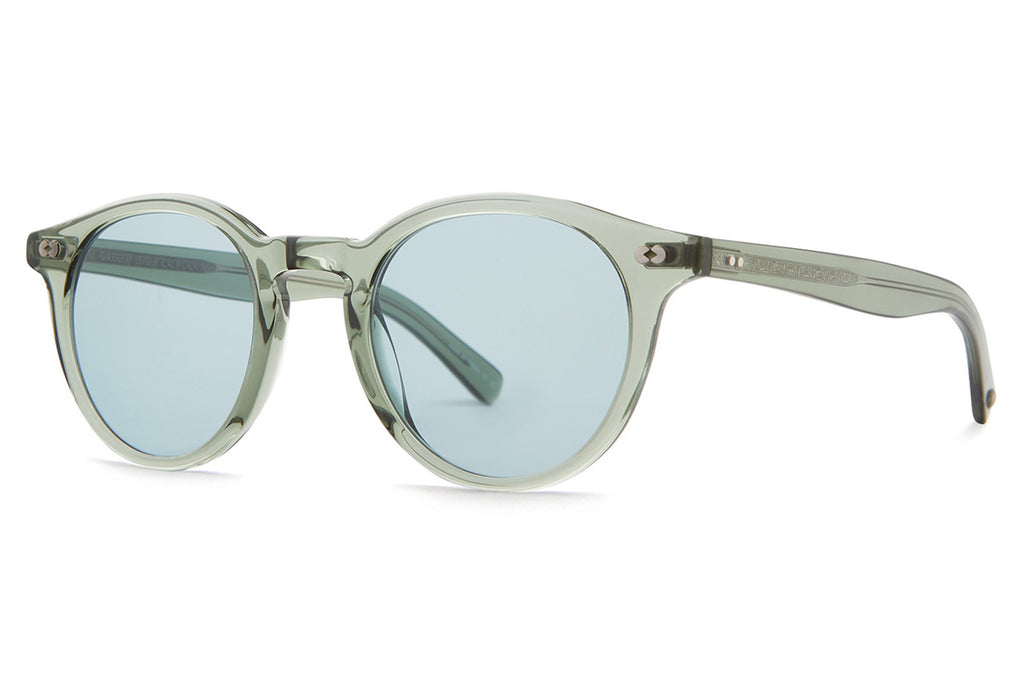 Garrett Leight - Clune X Sunglasses Juniper with Pure Blue Lenses