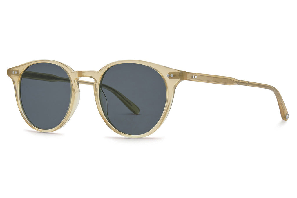 Garrett Leight - Clune Sunglasses Blonde with Semi-Flat Blue Smoke Lenses