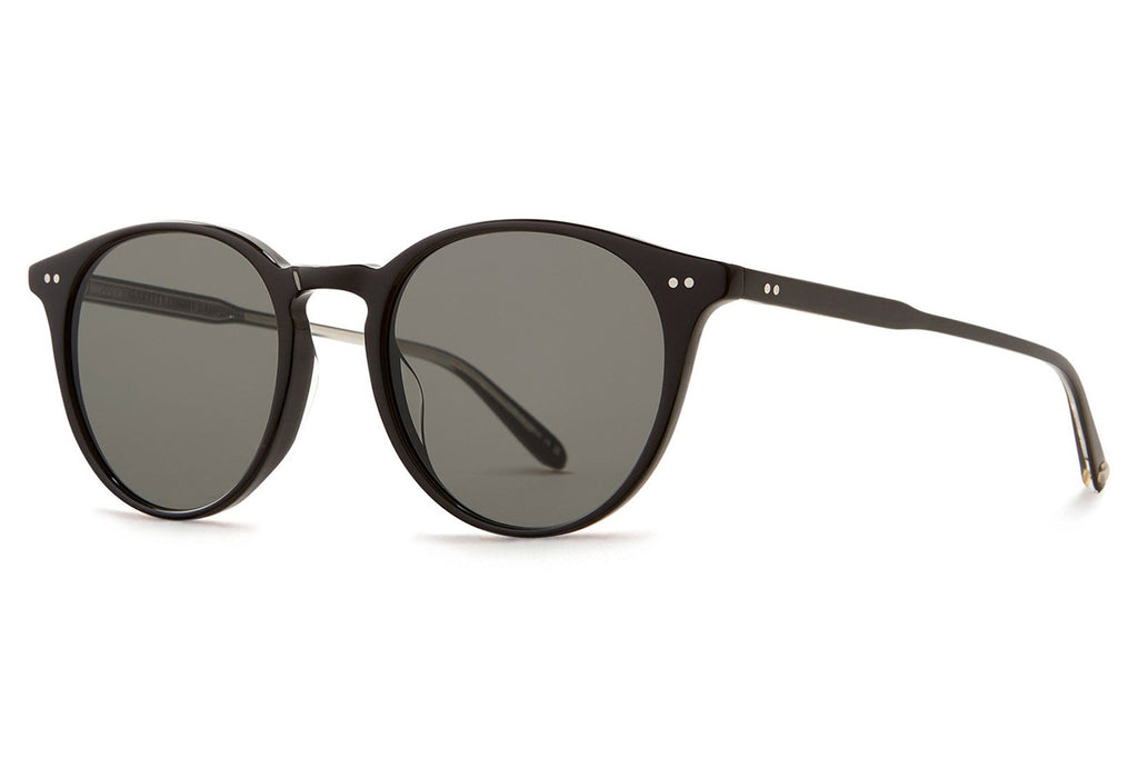 Garrett Leight - Clune Sunglasses Black with Semi-Flat Pure Grey Lenses