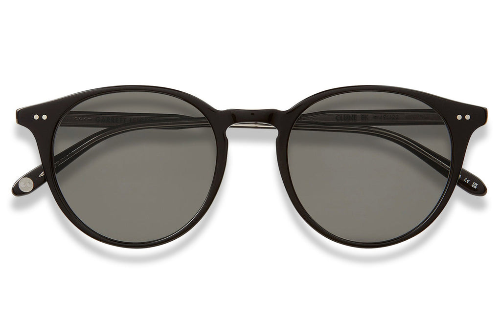 Garrett Leight - Clune Sunglasses Black with Semi-Flat Pure Grey Lenses